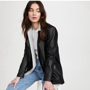 BLANKNYC Faux Leather Blazer